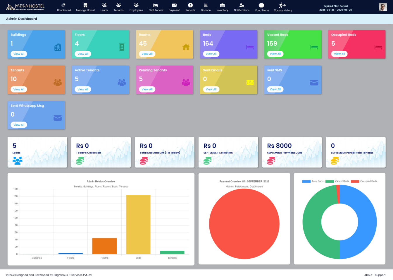 MeraHostel Web Dashboard