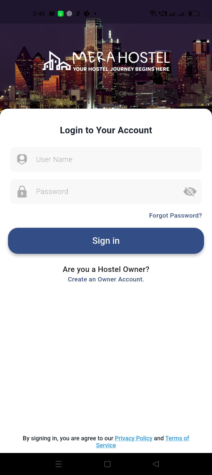 MeraHostel User App